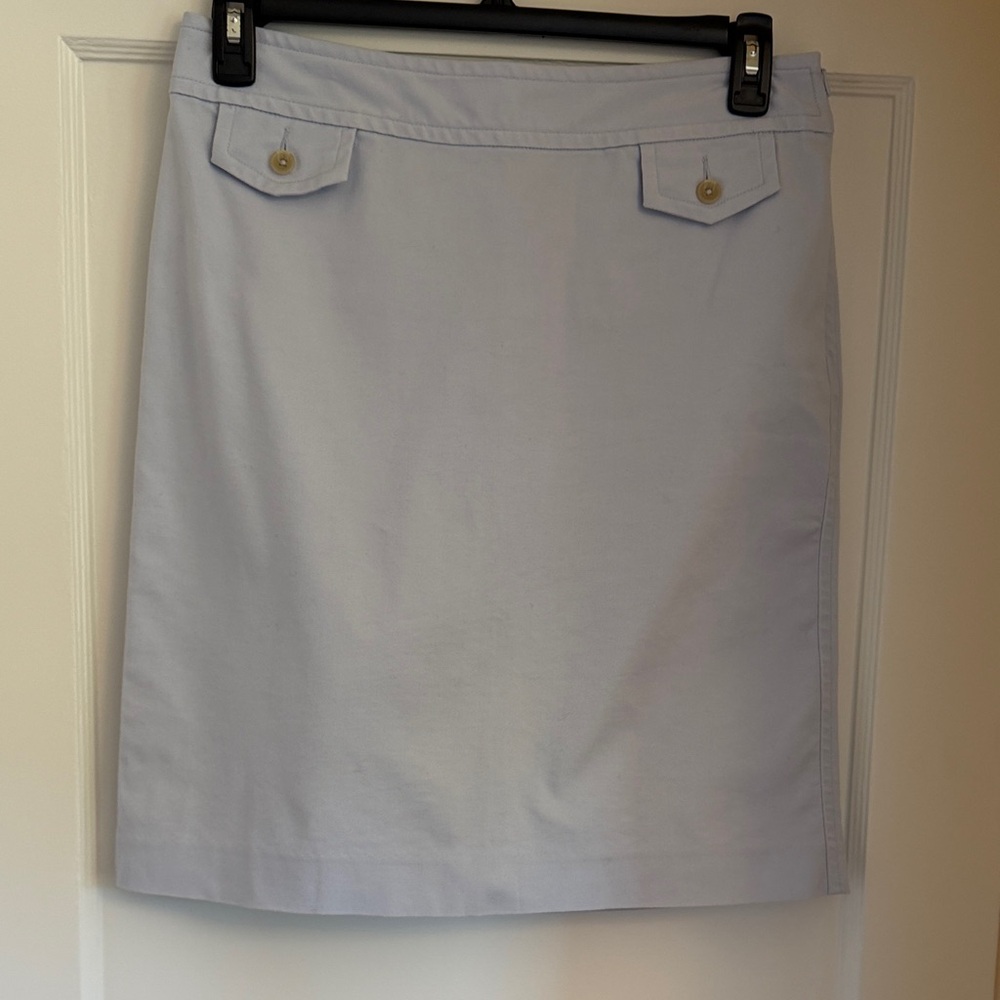 Banana Republic Factory Light Blue A-Line Skirt
